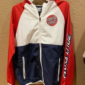 Santa Cruz Dot Red, White and Blue Windbreaker jacket